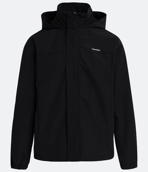 Jaqueta com Capuz Gola Alta e Recortes - 2