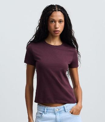 Camiseta Regular Básica em Algodão