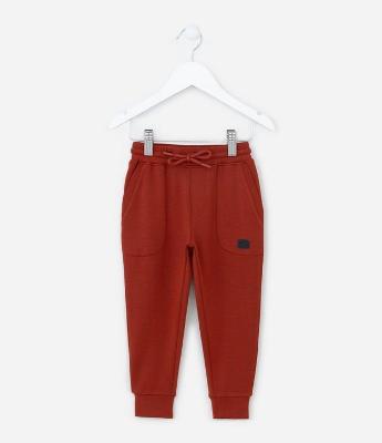 Calça Infantil em Modal com Estampa em Lettering - Tam 1 a 4 anos