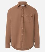 Camisa Manga Longa em Sarja com Bolsos - 1