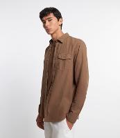 Camisa Manga Longa em Sarja com Bolsos - 3