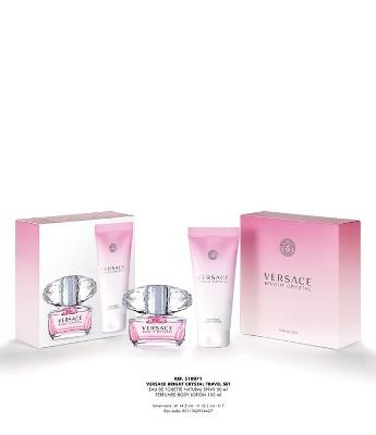 Kit Perfume Versace Bright Crystal Eau de Toilette 50ML+ Loção Corporal 100ml