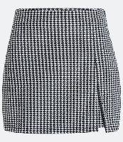Short Saia Alfaiataria com Fendinha e Estampa Pied de Poule - 2