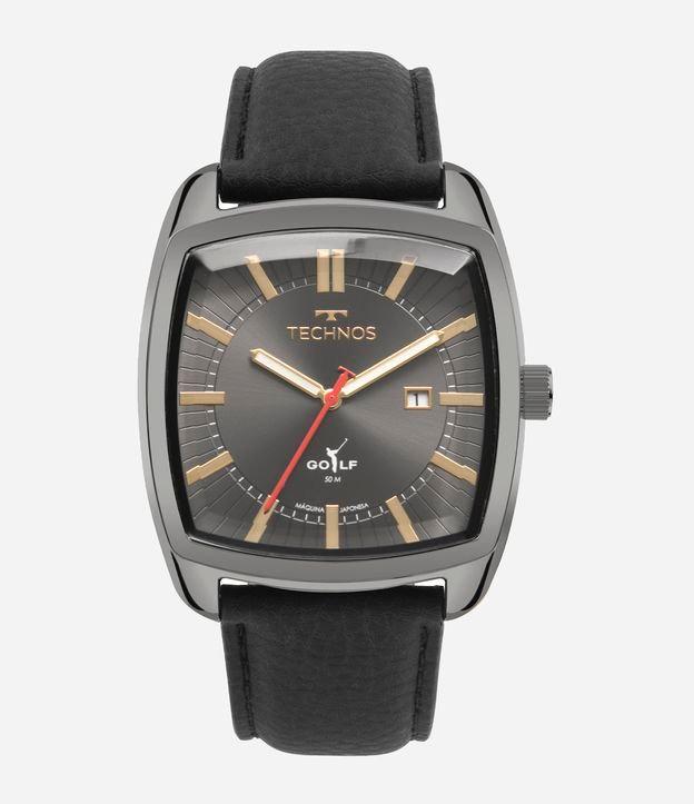 Relógio Technos Analógico com Pulseira em Couro e Caixa em Metal 2115TUZ 0P - 1