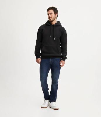 Calça Slim Jeans com Elastano e Pesponto Contrastante