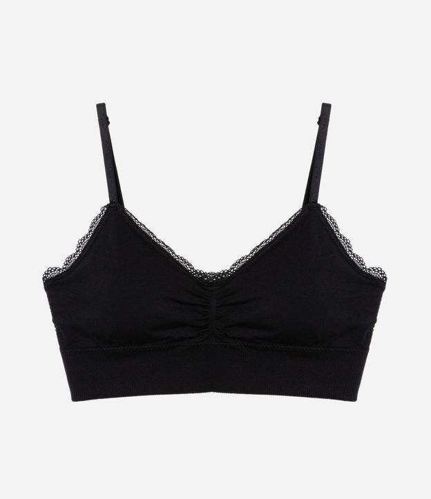 Sutiã Top Alongado em Microfibra com Bojo Removível e Sem Costura - 2