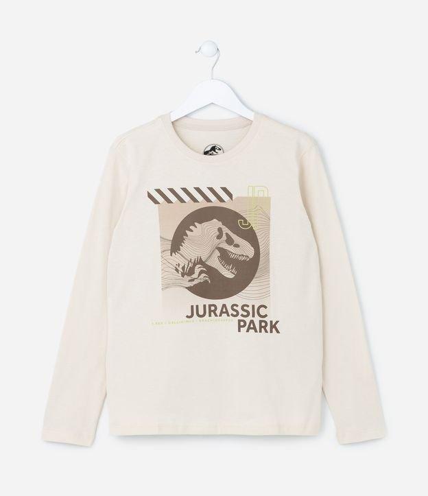 Camiseta Infantil com Estampa do Jurassic Park - Tam  5 a 14 anos - 1