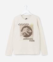 Camiseta Infantil com Estampa do Jurassic Park - Tam  5 a 14 anos - 1