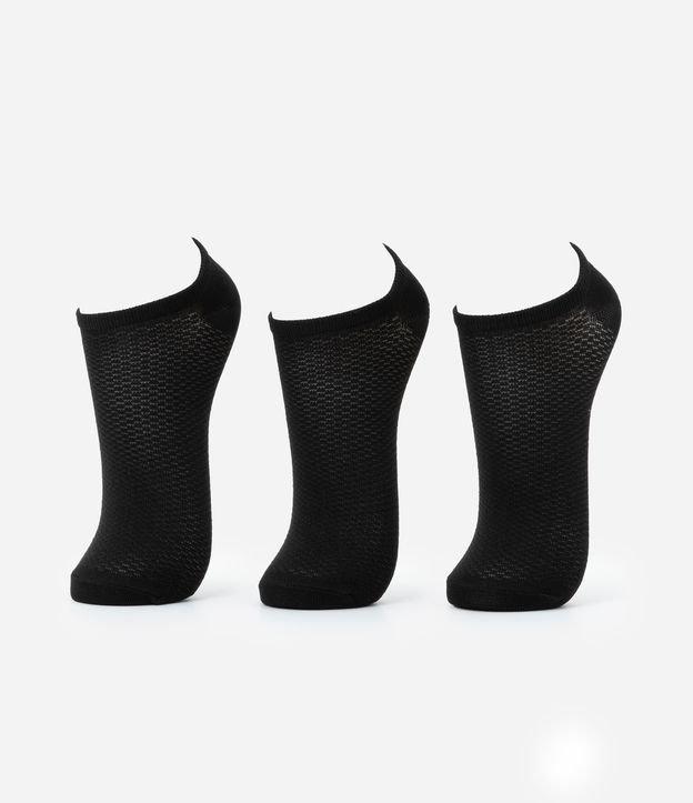 Kit 03 Pares de Meias Invisíveis em Poliamida Aeradas - 2