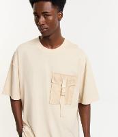 Camiseta Loose em Meia Malha com Bolso Tático - 2