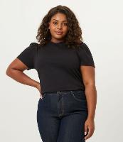 Blusa em Algodão com Manga Bufante Curve & Plus Size - 1