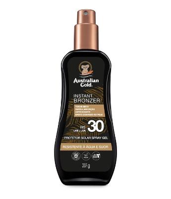 Bronzeador Australian Gold Gel Spray Instant Bronzer FPS 30