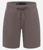 Bermuda Slim em Sarja com Cós Elástico e Bolsos - 1