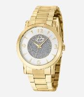 Kit Relógio Metal Champion Feminino Analógico Com Caixa Em Metal Dourado E Pulseira Em Aco Dourado Cn25136W - 1