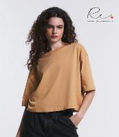 Camiseta Cropped Oversized em Algodão Peruano - 2