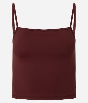 Blusa Cropped de Alcinha em Poliamida