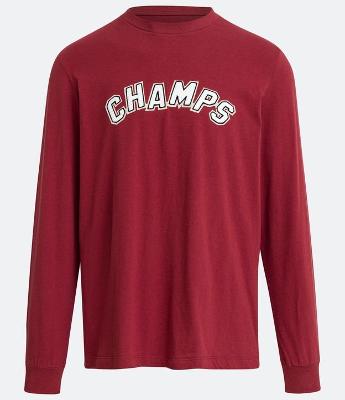Camiseta Relaxed em Algodão Malhão com Bordado Champs