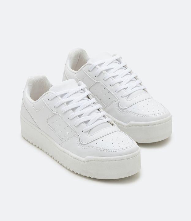 Tênis Cano Baixo com Recortes e Sola Texturizada - 1