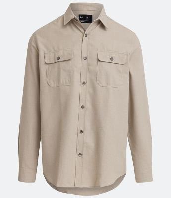 Camisa Regular em Flanela com 02 Bolsos