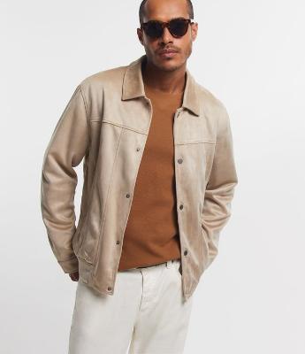 Jaqueta Trucker em Suede