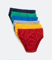 Kit 06 Cuecas Slip Infantil Básicas - Tam 2 a 10 Anos - 1