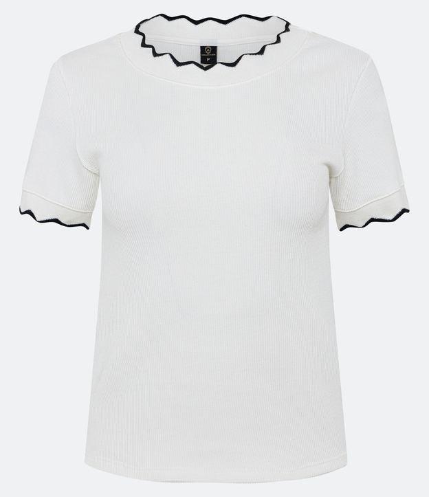 Blusa em Algodão com Gola e Manga Onduladas - 2