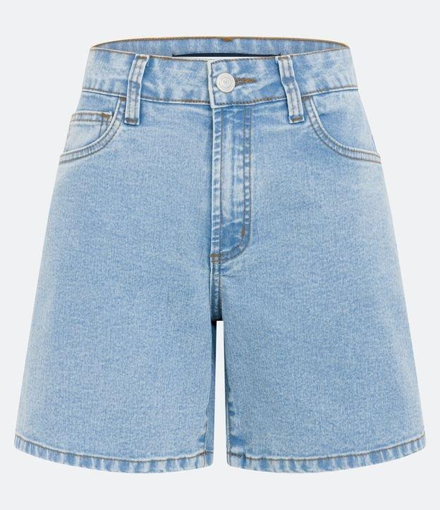 Short Jeans Clássico com Cintura Média - 1