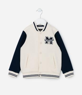 Blusão College Infantil com Estampa do Mickey - Tam  1 a 5 anos