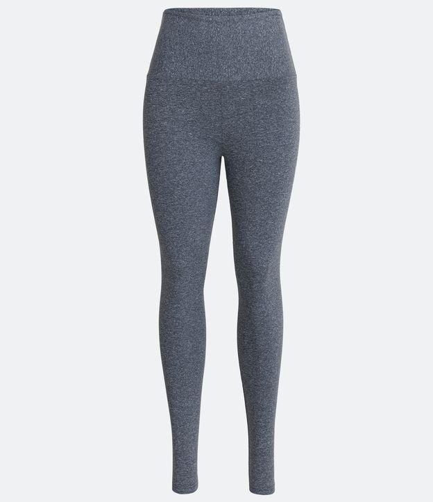 Calça Legging Esportiva em Microfibra com Cós Alto - 1