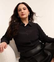 Camisa Básica em Crepe com Botões Curve & Plus Size - 3