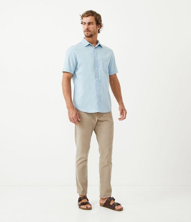 Camisa Comfort em Algodão com Bolso Frontal - 3