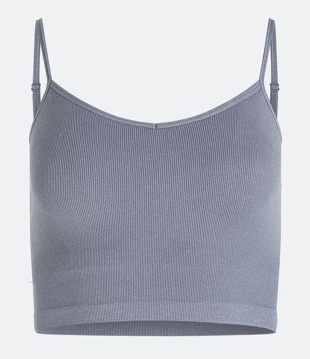 Top Esportivo sem Costura com Textura Canelada - 2