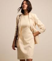 Vestido Curto em Sarja com Pespontos Contrastantes - 2