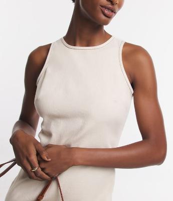 Vestido Curto em Sarja com Pespontos Contrastantes