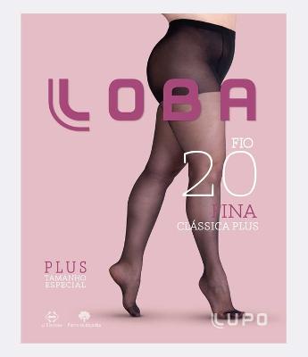 Meia Calça em Poliamida Fio 20  Loba Curve & Plus Size
