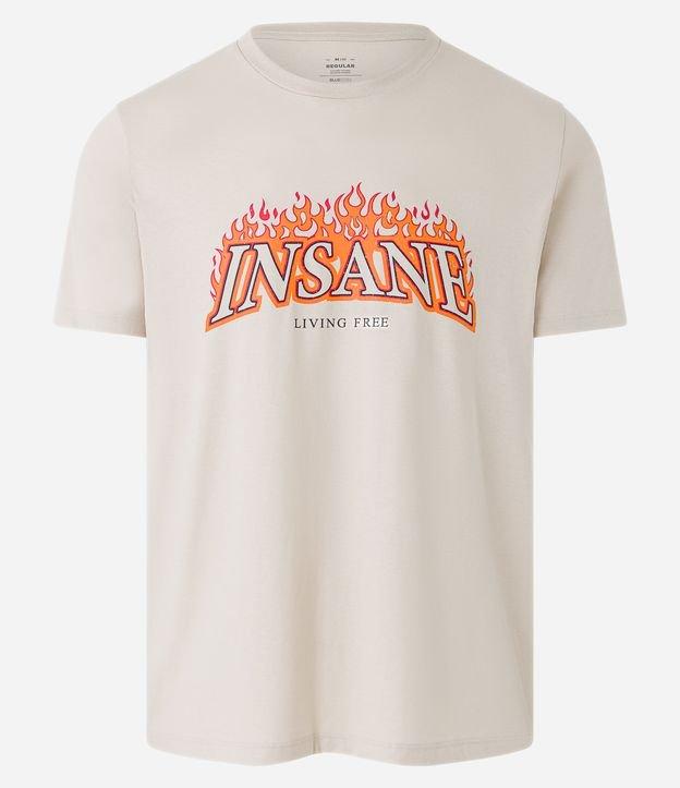 Camiseta Regular em Meia Malha com Estampa Insane - 2