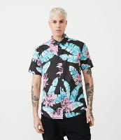 Camisa Regular em Voal com Estampa Floral - 1