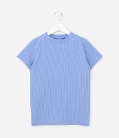 Blusa Manga Curta Infantil Canelada - Tam 5 a 14 anos - 1