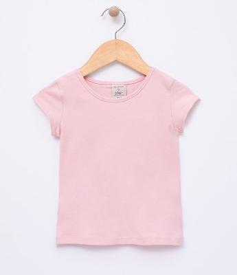 Blusa Infantil Básica em Cotton - Tam 1 a 5 anos
