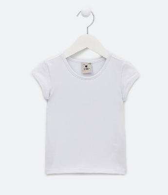 Blusa Infantil Básica em Cotton - Tam 1 a 5 anos