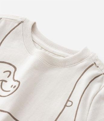 Camiseta Infantil com Estampa de Dino - Tam 1 a 5 anos