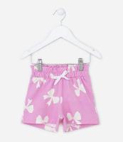 Short Clochard Infantil com Estampa de Laços - Tam 1 a 5 anos - 1