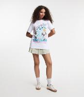 Saia Curta em Sarja com Pregas - 1