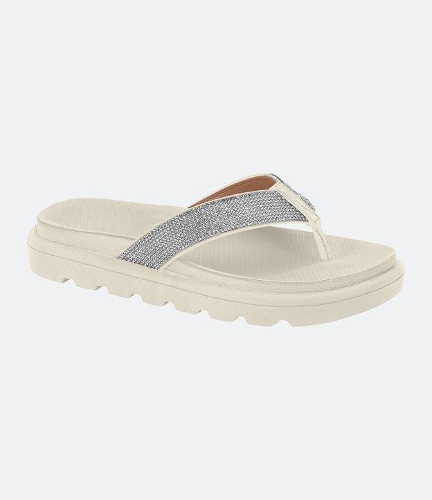 Sandália Rasteira com Tiras de Brilhos Vizzano - 1