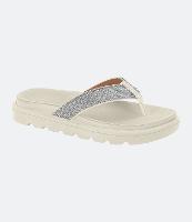 Sandália Rasteira com Tiras de Brilhos Vizzano - 1