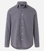 Camisa Manga Longa em Tricoline com Estampa Xadrez Grid - 2