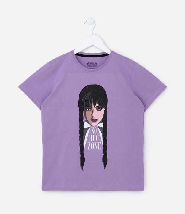 Camiseta Infantil com Estampa Wandinha - Tam 7 a 14 Anos - 1