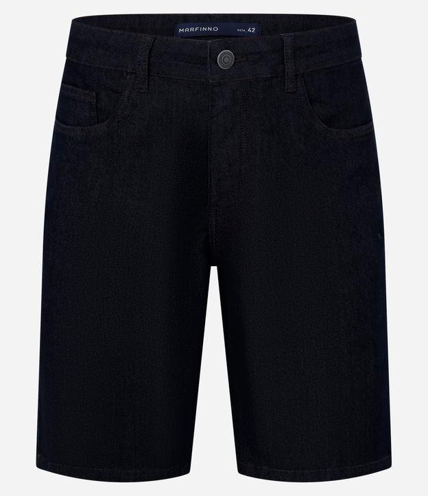 Bermuda Slim Jeans com Elastano e Pesponto Contrastante - 3