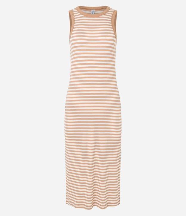 Vestido Midi em Ribana Listrado - 1