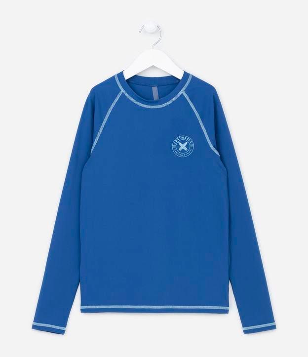 Camiseta Infantil com Proteção UV Estampa Surfing School - Tam 5 a 14 anos - 1